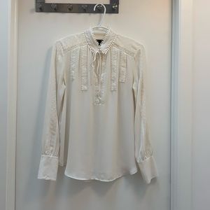 Ann Taylor white blouse